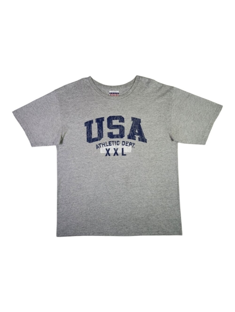 Collegiate USA Athletic Dept Oversized Graphic T-Shirt Heather Gray Medium Tee